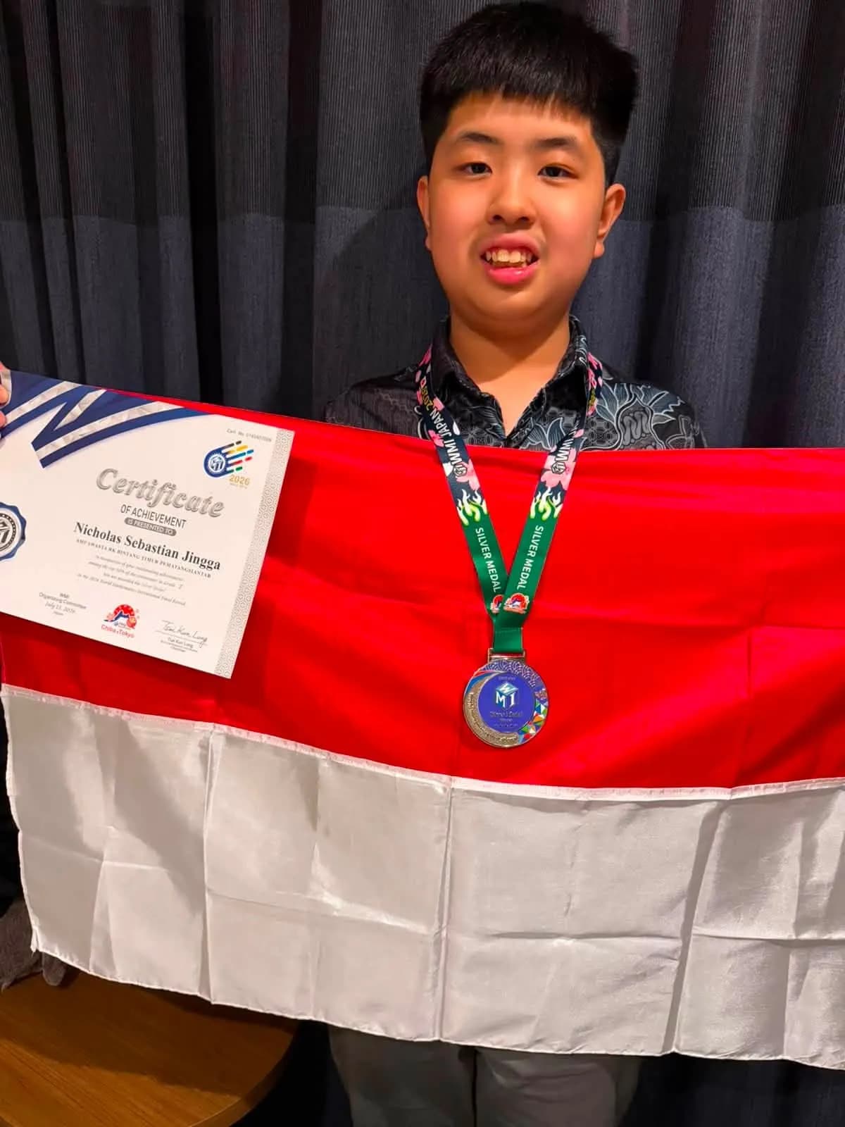  Silver Medal pada World Mathematics Invitational (WMI) Grand Final 2026 Jepang 2