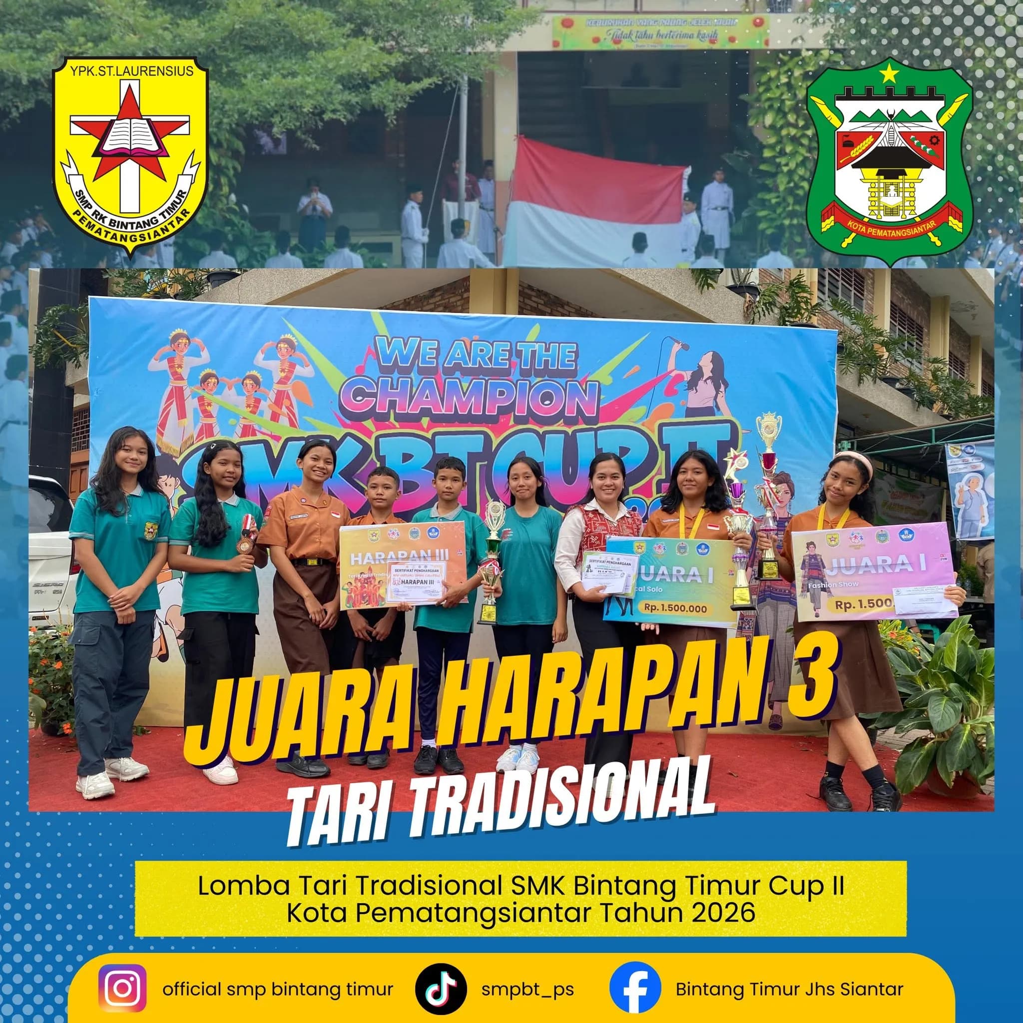 SMP RK Bintang Timur Pematangsiantar Raih Berbagai Prestasi pada SMK Bintang Timur Cup 3 2