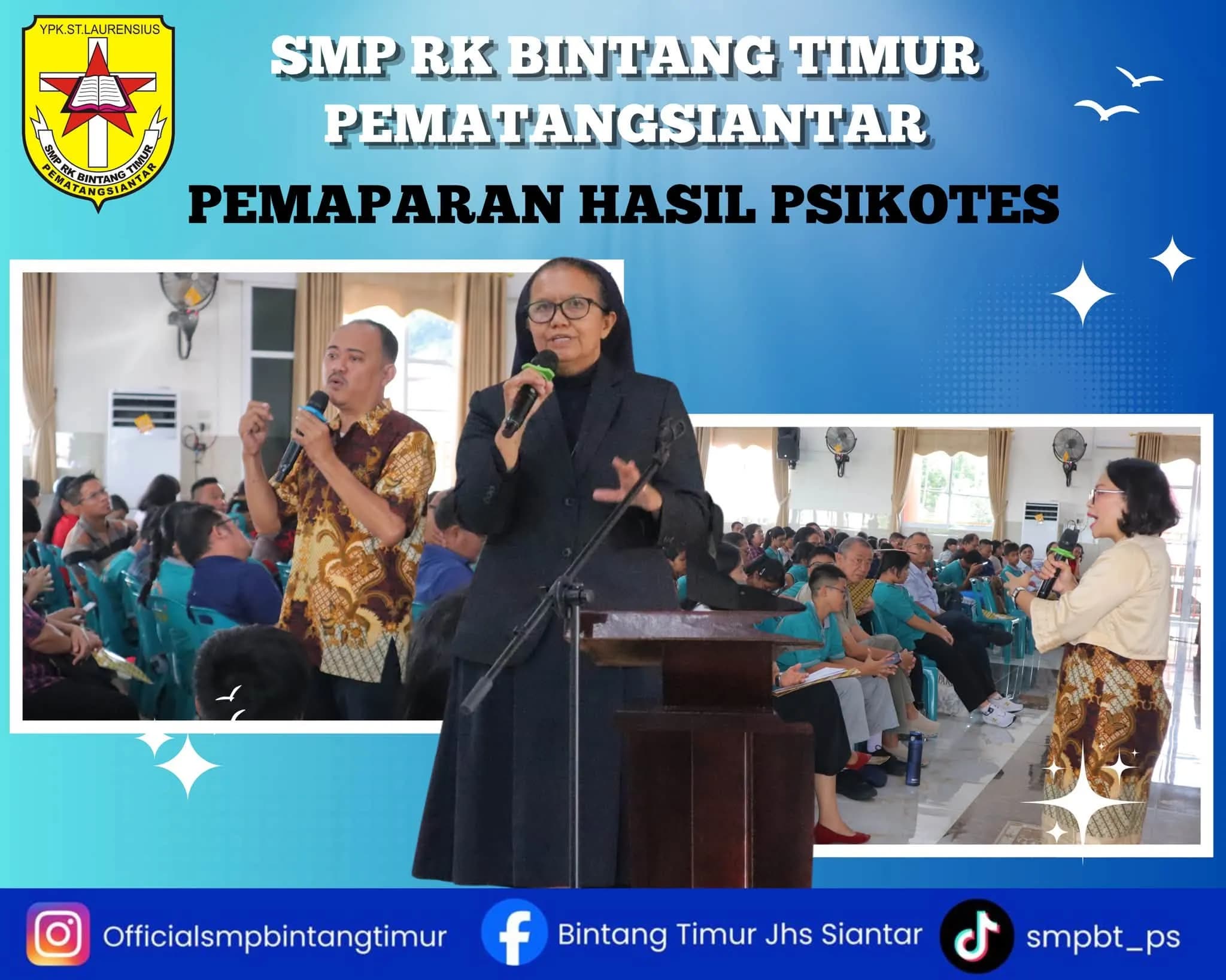 SMP RK Bintang Timur Pematangsiantar Gelar Pemaparan Hasil Psikotes untuk Mendukung Pengembangan Potensi Peserta Didik