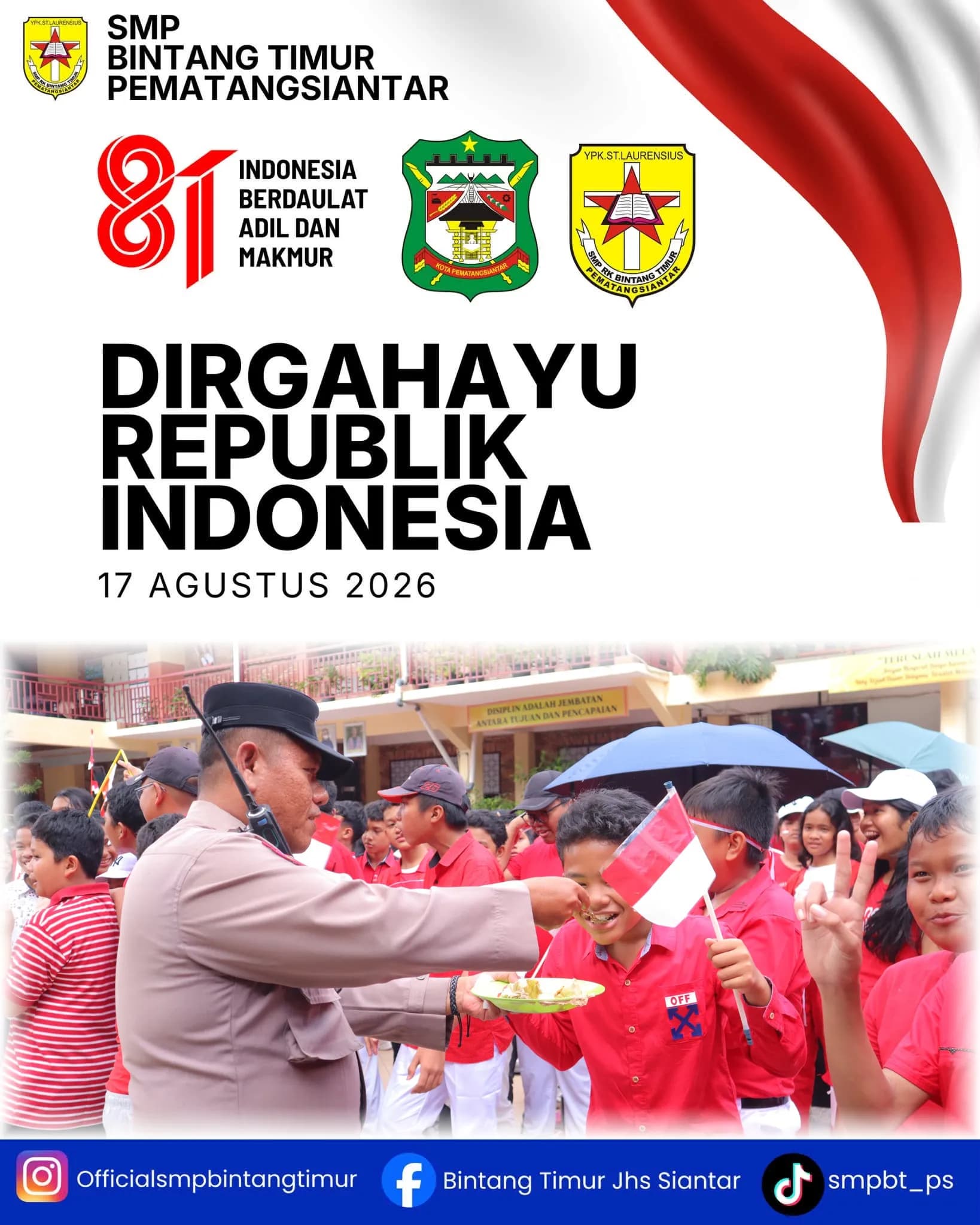 HUT ke-81 Kemerdekaan RI di SMP RK Bintang Timur Pematangsiantar 9