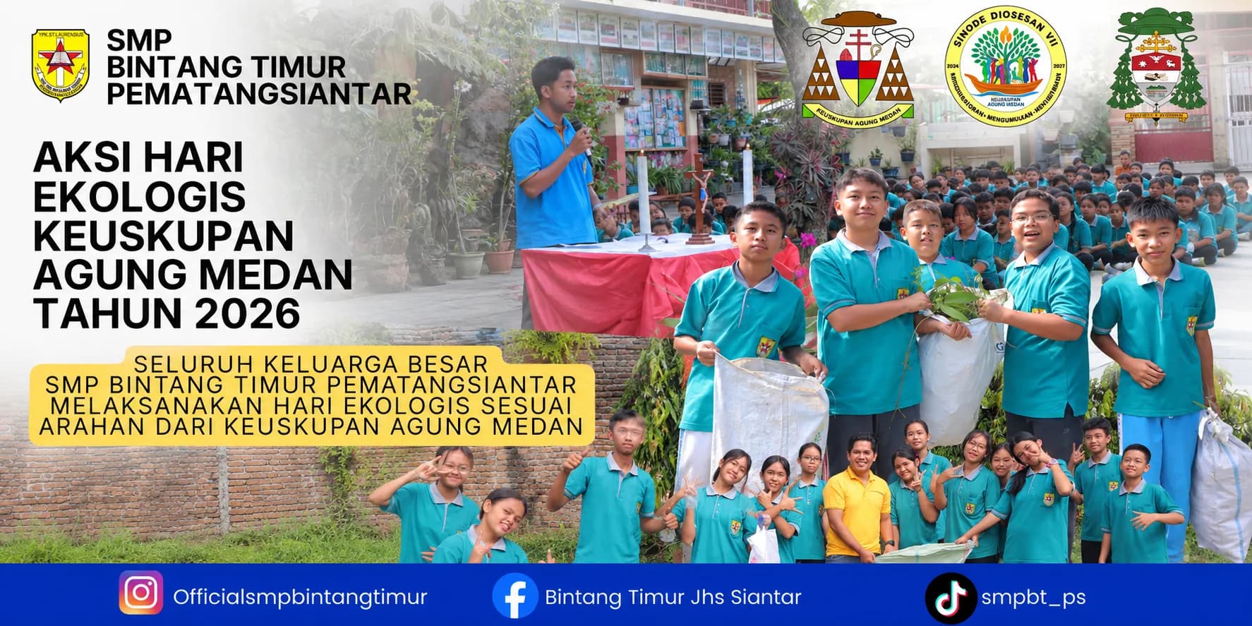 Hari Ekologis 2026: Keluarga Besar SMP Bintang Timur Bergerak Merawat Bumi