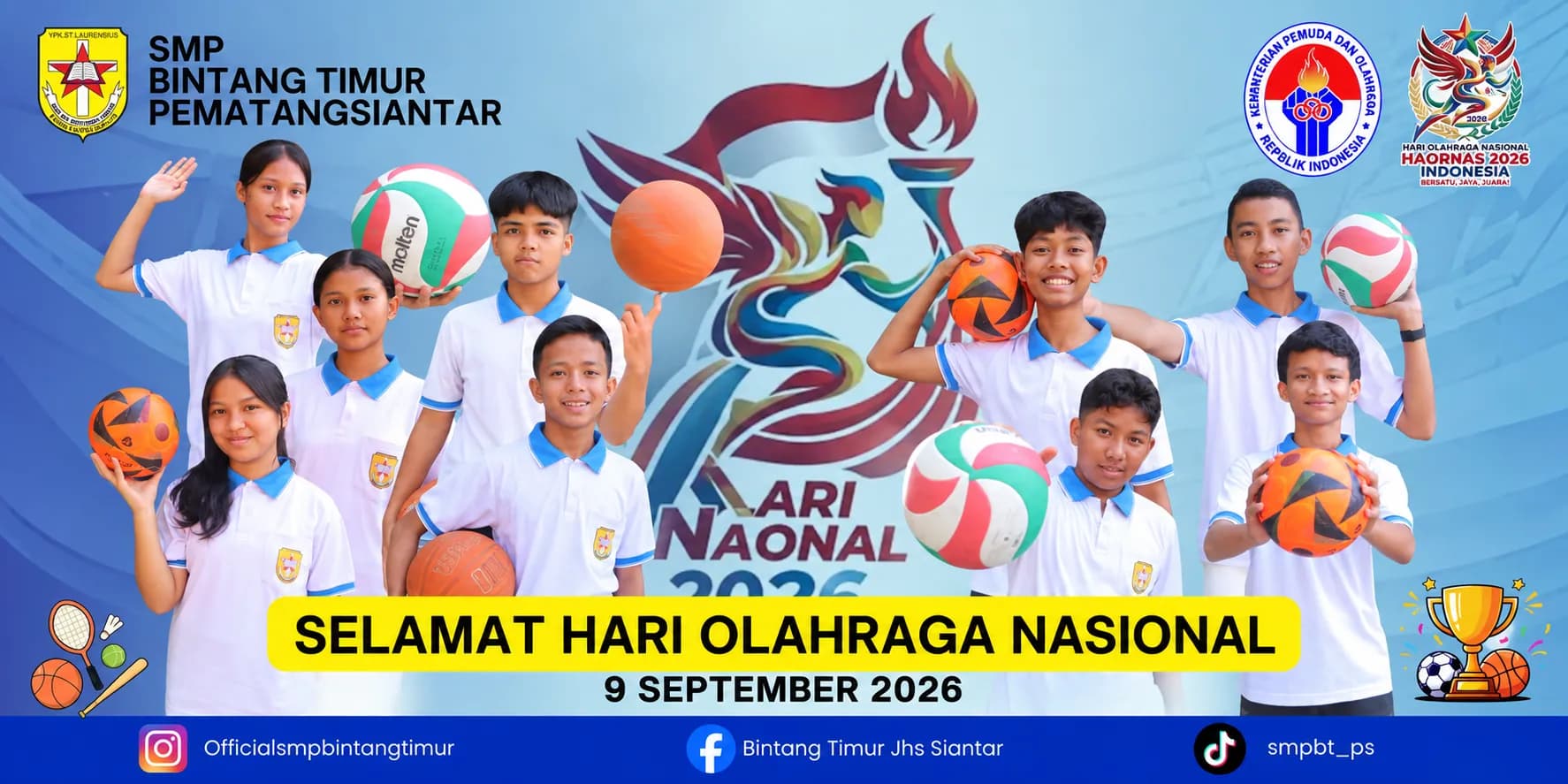 Haornas 2026: SMP Bintang Timur Dorong Generasi Sehat, Aktif, dan Berprestasi