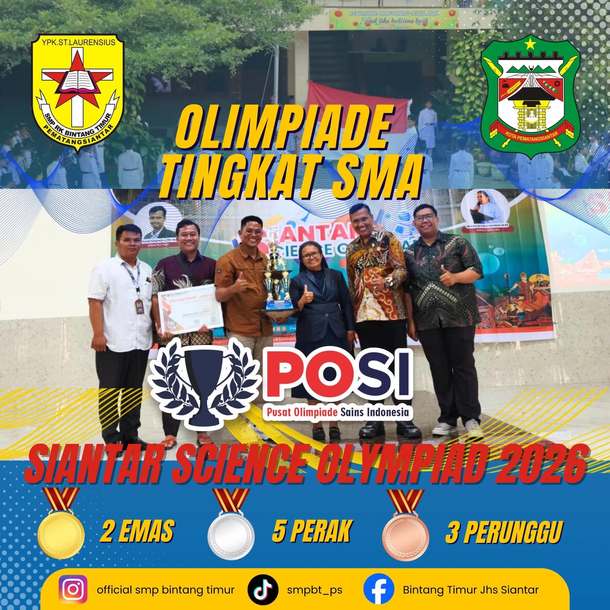 Raih Medali Olimpiade Tingkat SMA pada Siantar Science Olympiad