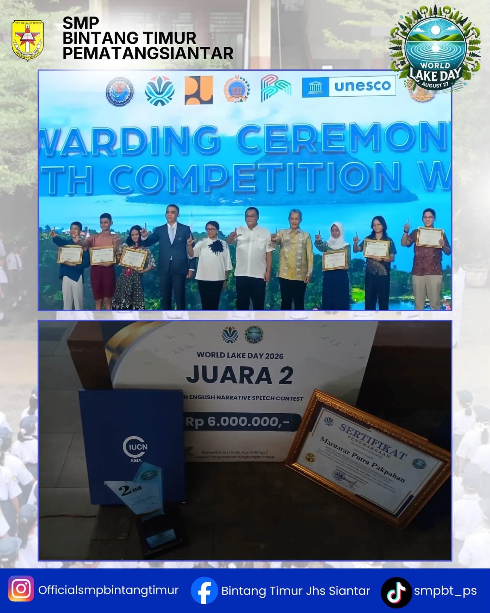 Teen English Narrative Speech Contest – World Lake Day 2026 5