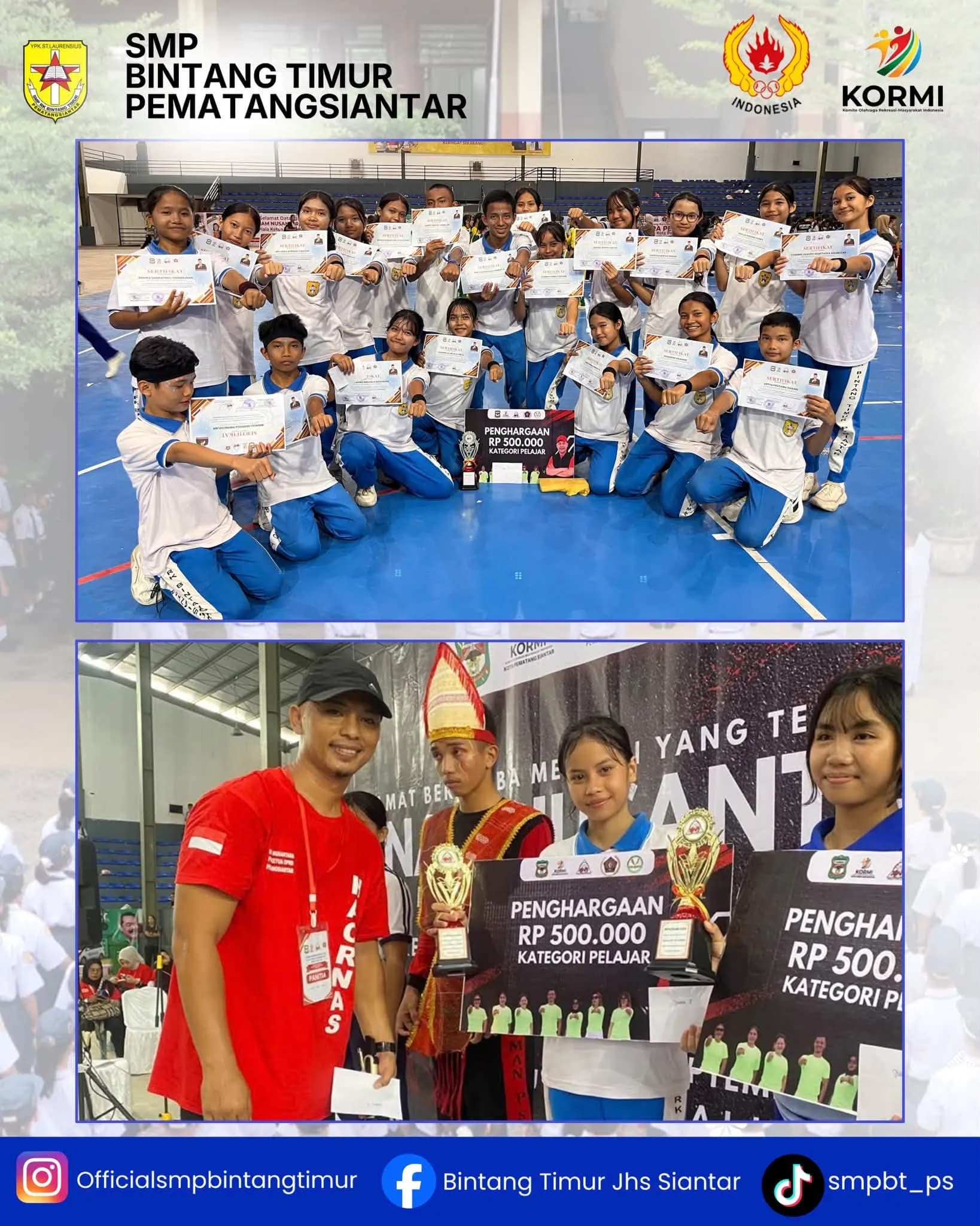 Tampil Kompak dan Energik, SMP Bintang Timur Raih Peringkat 8 serta Best Performance 2