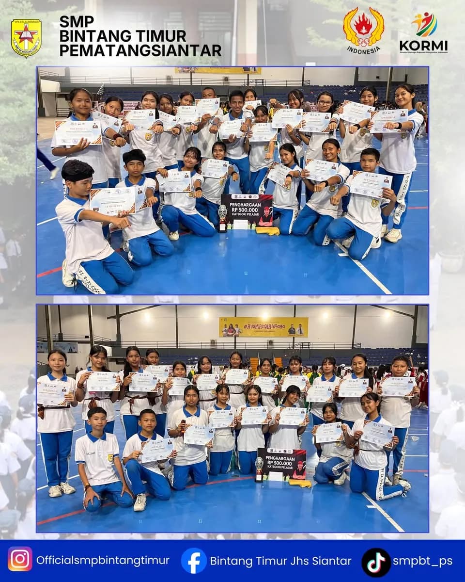 Tampil Kompak dan Energik, SMP Bintang Timur Raih Peringkat 8 serta Best Performance 3