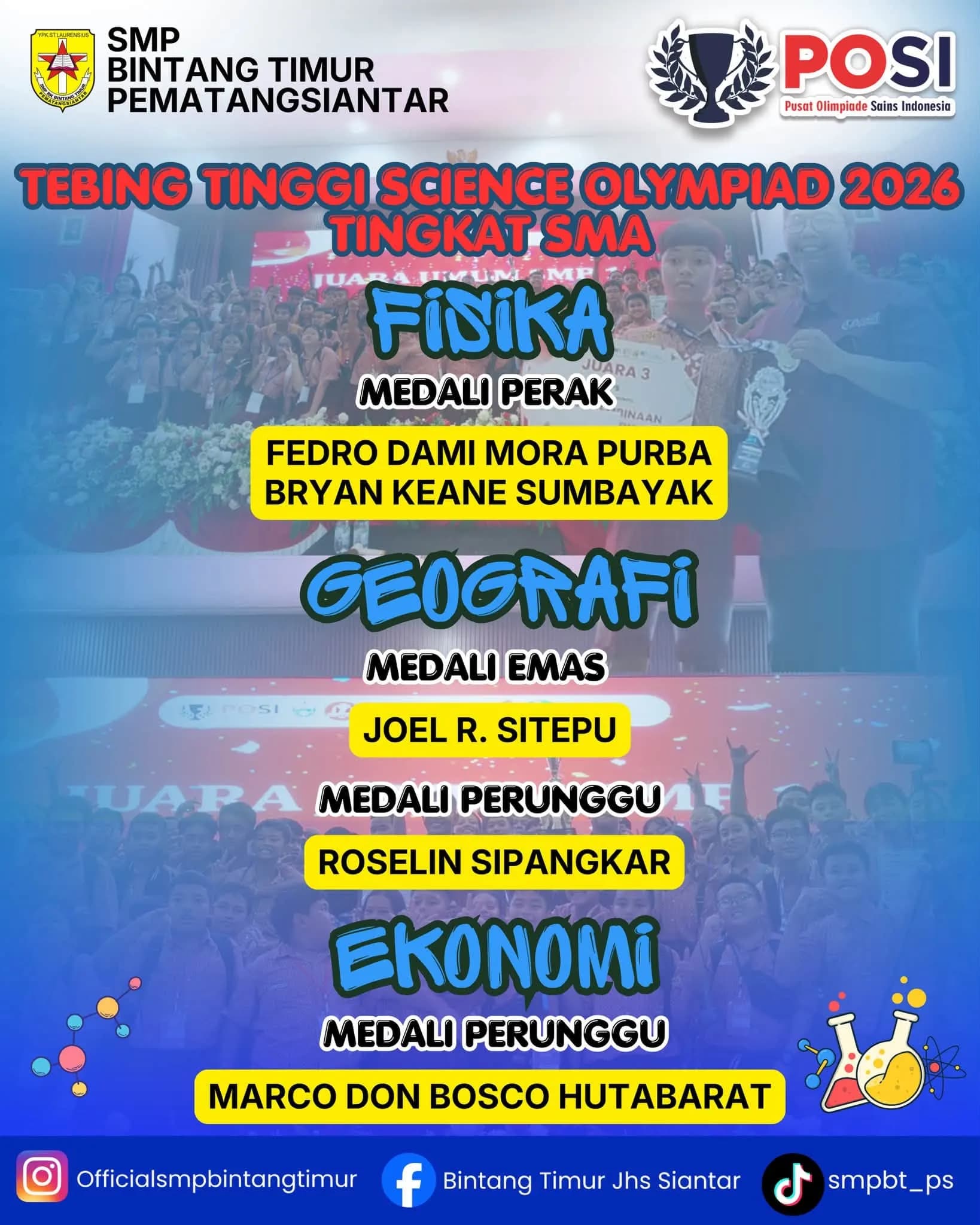 Tantang Diri di Kategori SMA, Siswa Bintang Timur Raih 18 Medali di Tebing Tinggi SO 2026 4